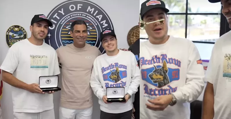 Image: The Nelk Boys have been granted ceremonial keys to the city of Miami.