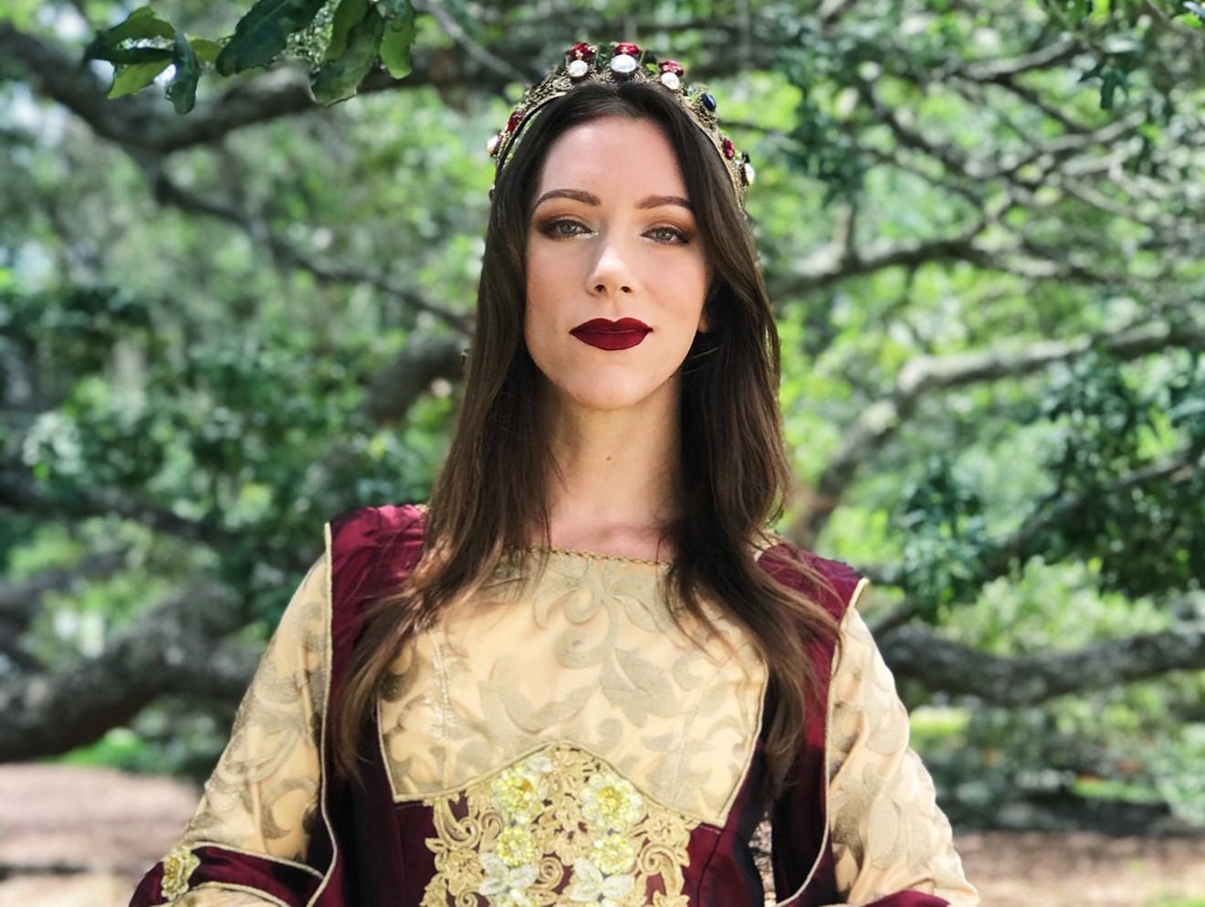 Eveleena Fults, the actor portraying Medieval Times Orlando's first ruling queen.
