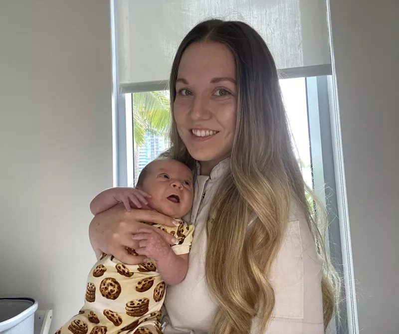 Image: Pastry chef Dallas Wynne (with son Carter Kinkead, born in January) has had a very busy year.