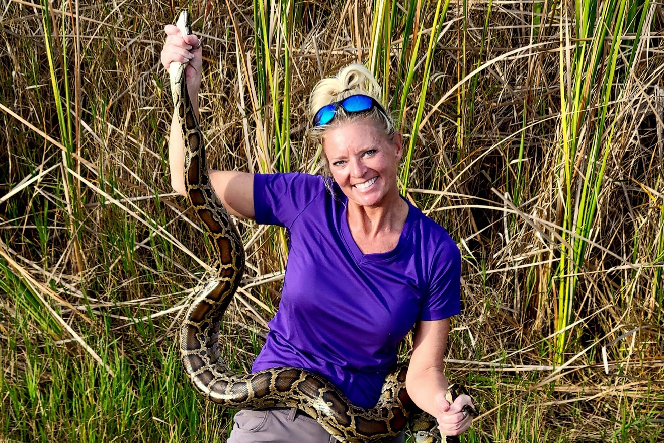 Amy Siewe moved from Indiana to South Florida, lured by the invasive Burmese python.