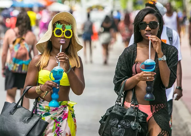 Image: Memorial Day ladies looking fly in Miami Beach.