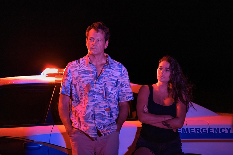 Vince Vaughn and Natalie Martinez in Bad Monkey, which premieres August 14 on Apple TV+