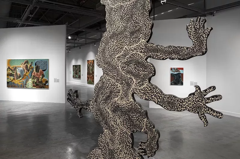 Image: Installation view of Didier William's "Nou Kite Tout Sa Dèyè" at the Museum of Contemporary Art, North Miami