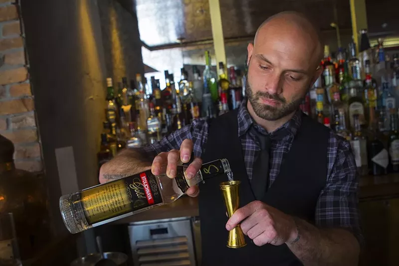 Image: Beaker & Gray bar manager Ben Potts.