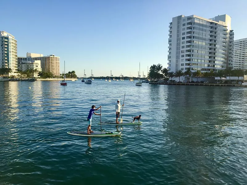 Image: A "No Contact With Water" advisory was issued after the City of Miami Beach reported two sewage breaks last week.