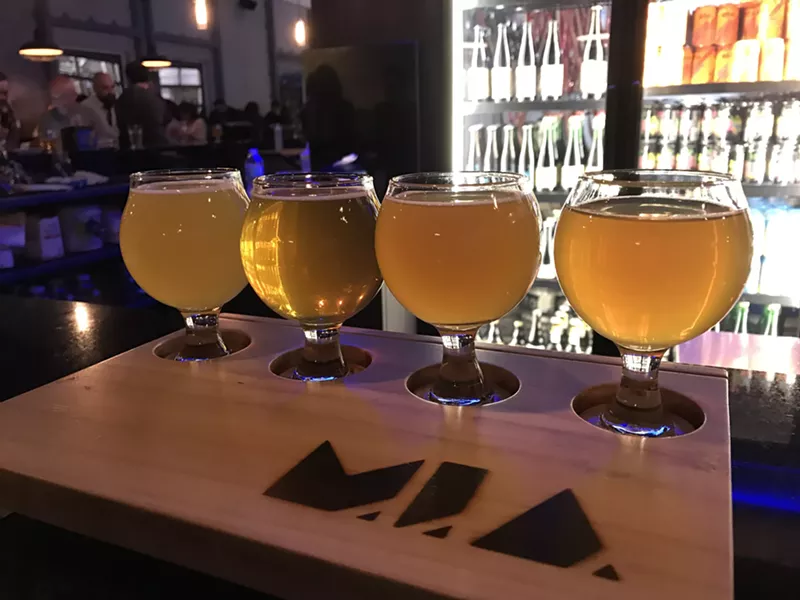 Image: MIA Beer Company flight