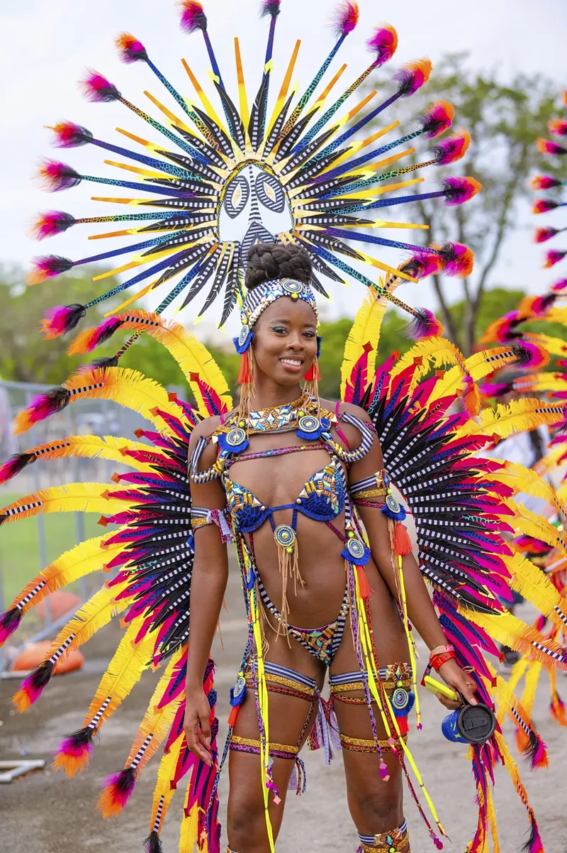 Image: The event features colorful, eye-catching costume designs.