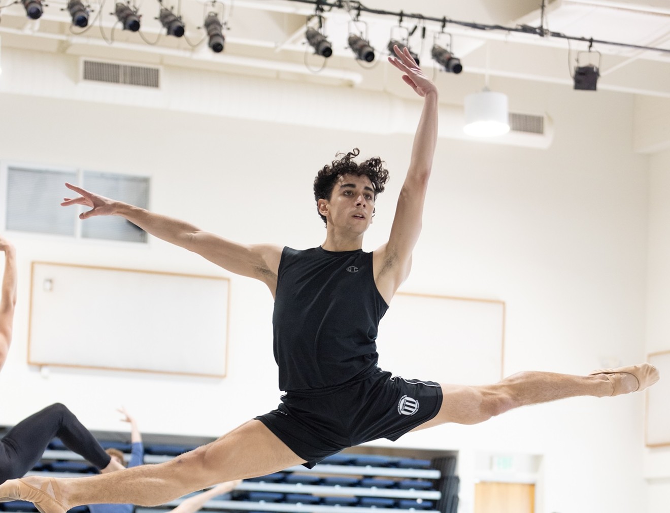 Francisco Schilereff in rehearsal for Miami City Ballet's Delight, a world premiere by Ricardo Amarante, part of the company's "Spring Mix," opening Friday, March 8 at the Adrienne Arsht Center for the Performing Arts.