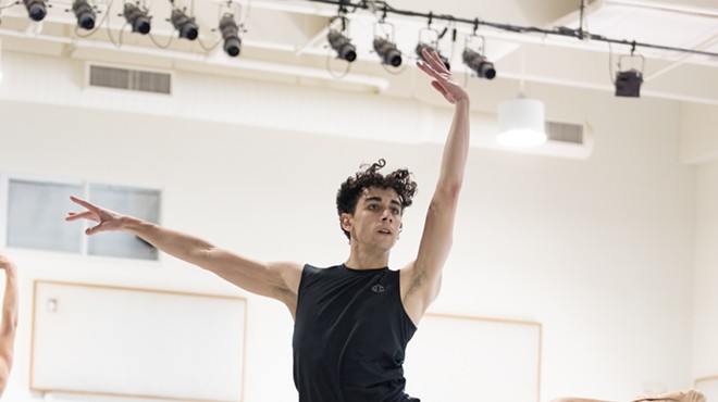 Francisco Schilereff in rehearsal for Miami City Ballet's Delight