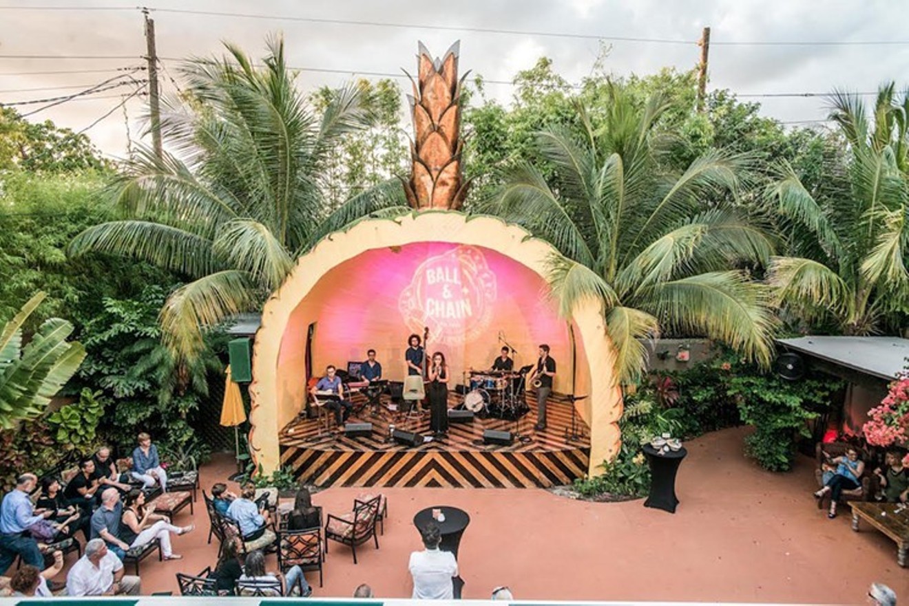 Ball & Chain's famous pineapple stage.