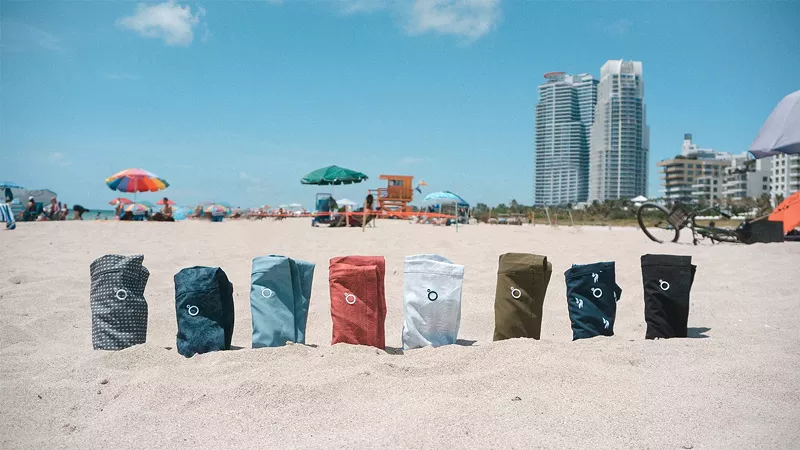 Image: The Tropics swim trunks are made from recyclable plastic materials.