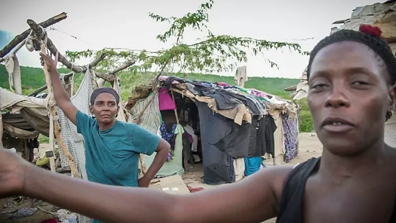 Image: Photo taken during Fanm Ayisyen's "fact-finding" mission to Haiti this past August.