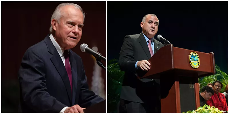 Image: Miami-Dade Commissioners Javier Souto and Esteban Bovo