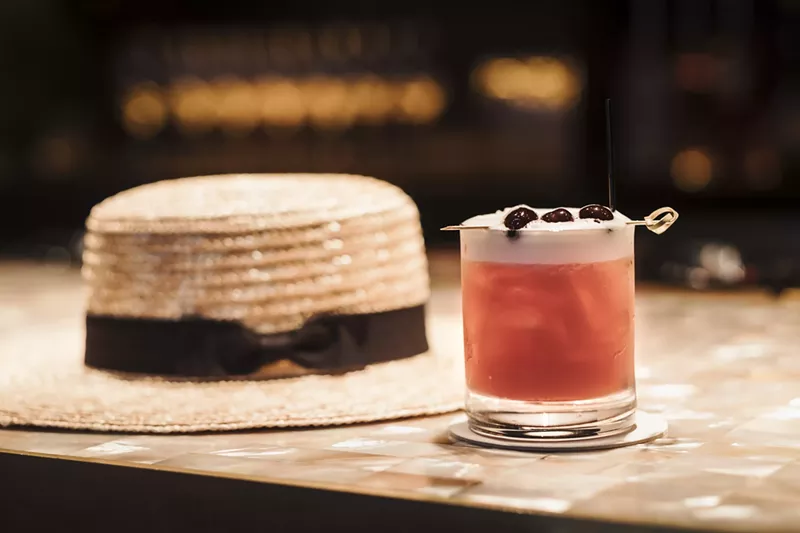 Image: Kick off National Breast Cancer Awareness Month with a Cherry Blossom Sour.