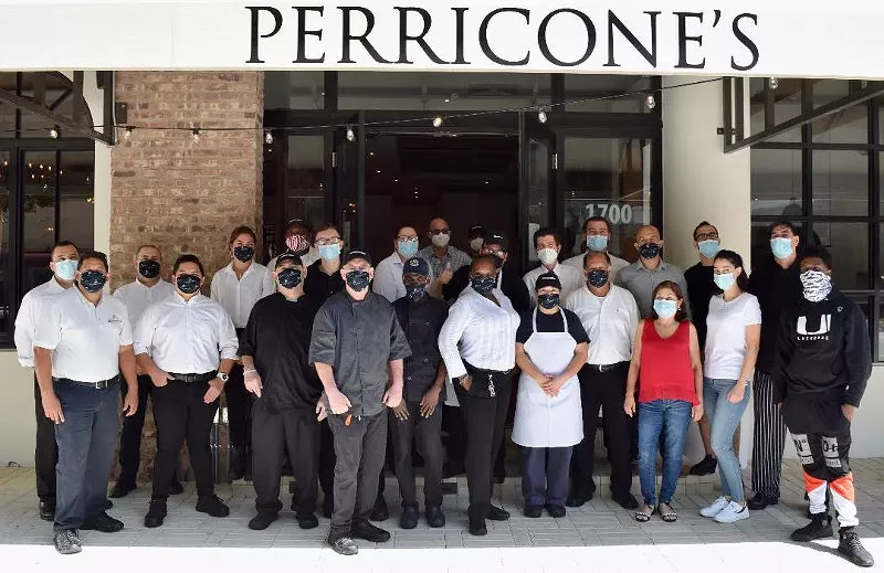 Image: The staff at Perricone's