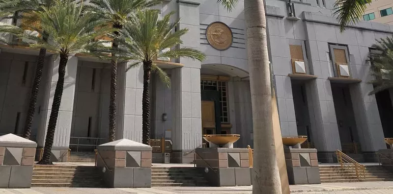 Image: Miami's Federal Detention Center sits mere blocks from American Airlines Arena.