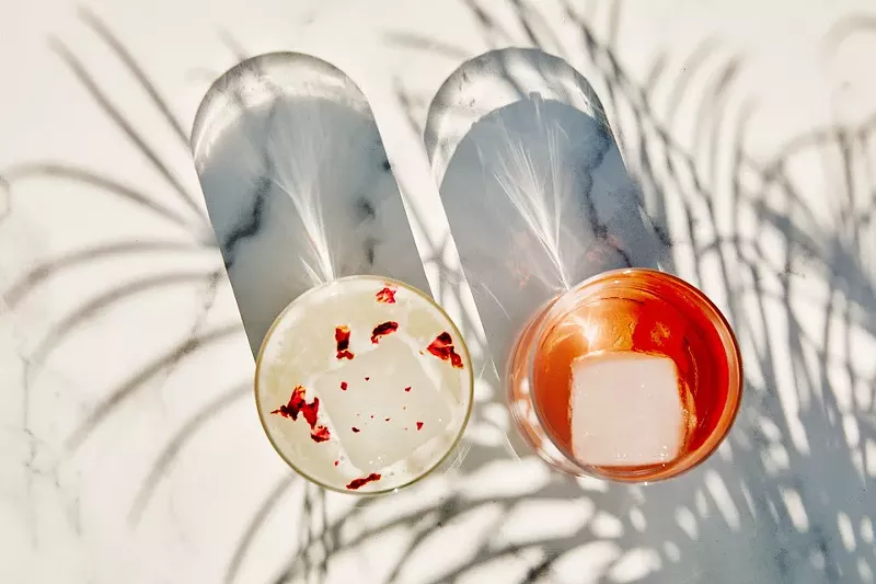 Image: The "White Lotus" and the negroni rosa are new cocktail additions to North Italia's menu.