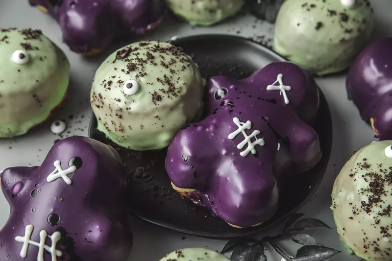 Image: Spooky donuts for Halloween are now available.