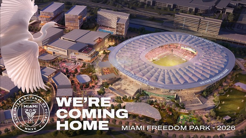 Inter Miami will host matches at Miami Freedom Park beginning in 2026.