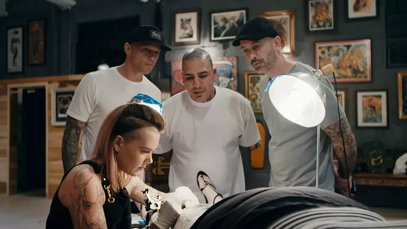 Image: The cast of The Tattoo Shop.