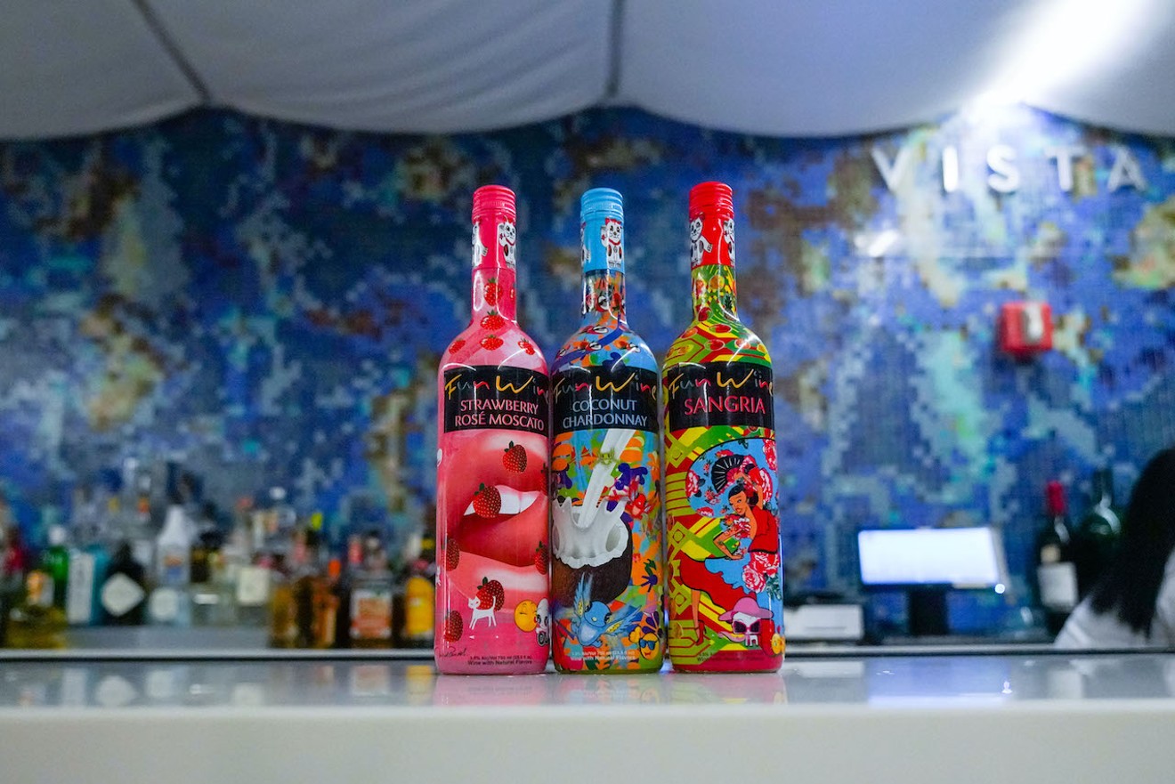 Fun Wine's artistic packaging is inspired by Miami's culture and street art scene.
