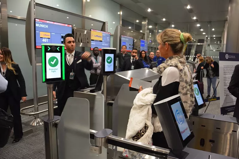 Image: In 2018, the technology was introduced at MIA by U.S. Customs and Border Patrol (CBP) to screen passengers arriving from international destinations