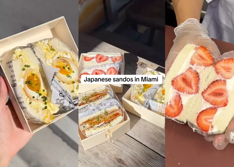 Image: New Miami Japanese sando shop Aiko & Mumu has become such an overnight sensation that it's selling out of its viral tamago egg sando sandwiches by 11 a.m.