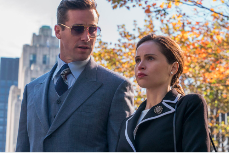 Image: Starring Arnie Hammer and Felicity Jones, On the Basis of Sex is part of the festival's new Spotlight on Women initiative.