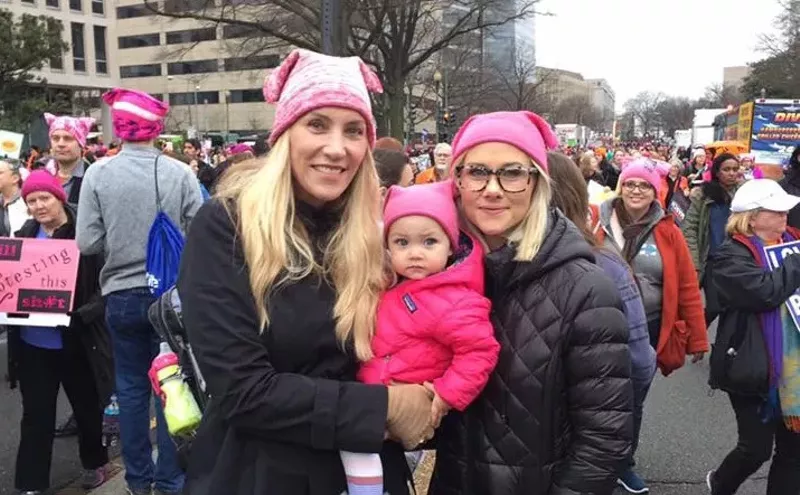 Image: Miami Knitter Karelle Levy Outfitted South Florida's Feminists in Pussyhats