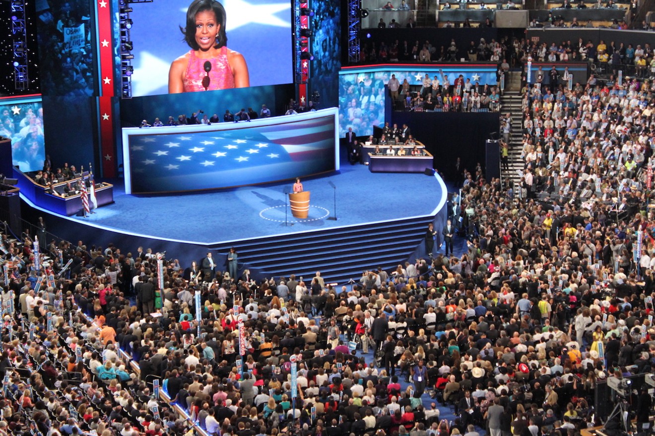 The 2012 Democratic National Convention in Charlotte, North Carolina.