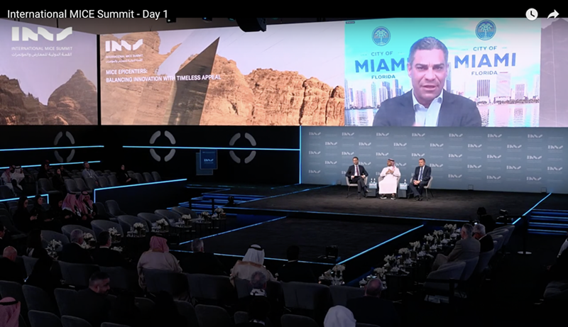 Image: Miami Mayor Francis Suarez quietly appeared as a speaker at another conference held by the Saudi government last month.
