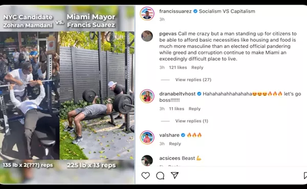 Image: Miami Mayor Records Himself Pumping Iron and Internet Gets the Ick