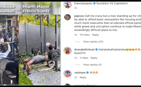 Image: Miami Mayor Records Himself Pumping Iron and Internet Gets the Ick
