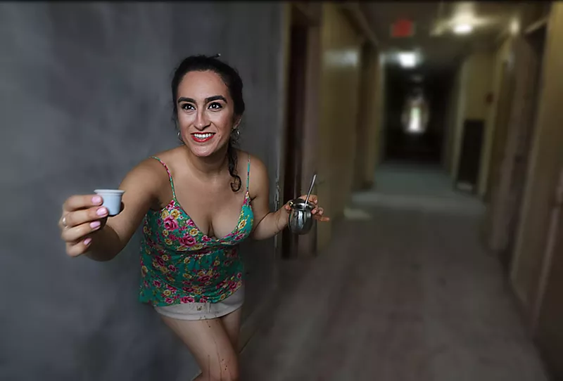 Image: Monica Lynne performs in Miami Motel Stories.