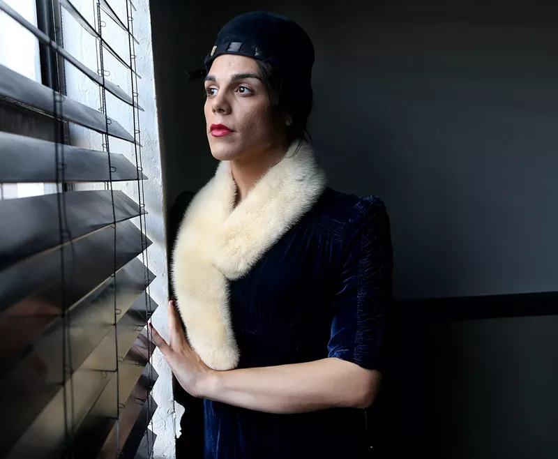 Image: June Raven Romero plays a 1930s undercover reporter in Miami Motel Stories: North Beach.
