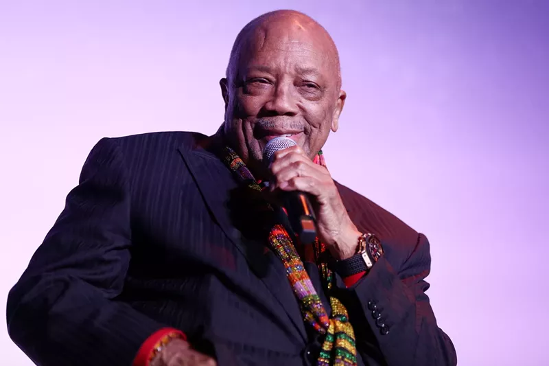 Image: Quincy Jones at the premiere of Quincy on September 9, 2018, in Toronto