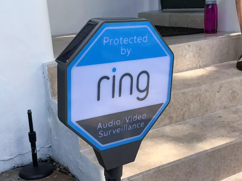 Image: Ring, a tech company recently acquired by Amazon, has partnered with the City of Miami in a new crime-prevention initiative.