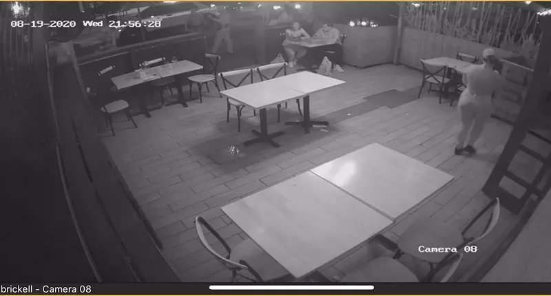 Image: Six minutes after this screenshot, Miami police cited Mister O1 $500 and ordered the pizzeria to close for 24 hours.