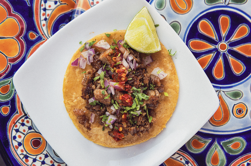 Image: Wolf of Tacos is one of the 12 restaurants that opened at the Central Fare Food Collective inside of Brightline's MiamiCentral station in downtown Miami.