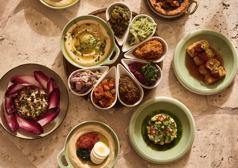 Image: platters of food