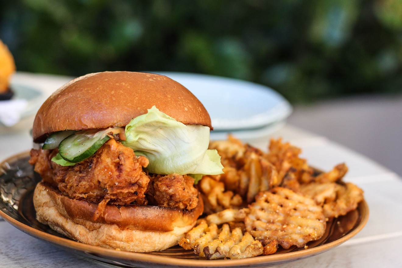 Hales' Nashville hot fried chicken is on Bird & Bone's Spice lunch menu.