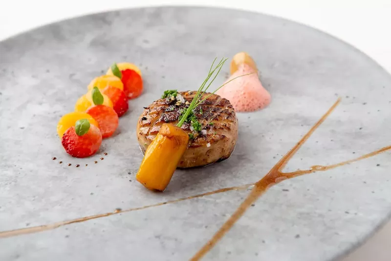 Image: Seared foie gras at Palme d'Or.