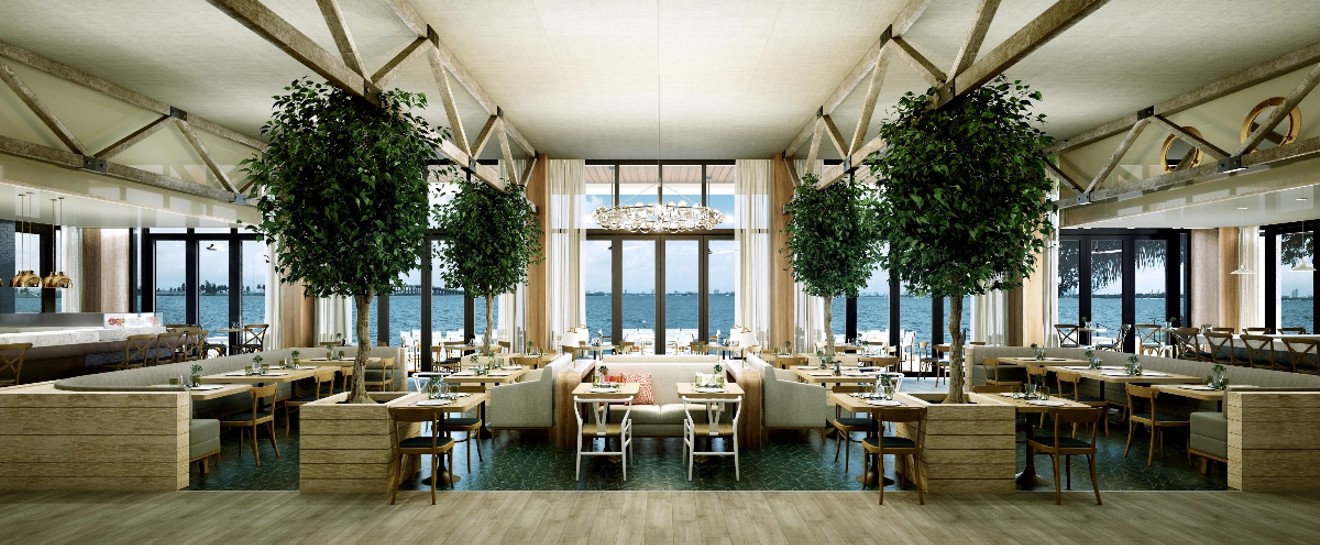 Michael Schwartz's latest restaurant, Amara at Paraiso, boasts a Biscayne Bay vista.