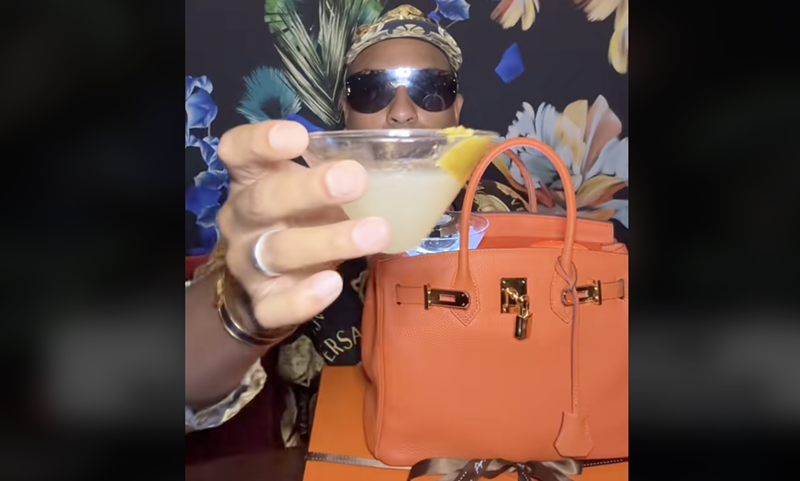 Image: The drink, dubbed "It's Not a Bag, It's a Cocktail," went viral after content creator Mister Lewis filmed himself asking a server for the most expensive cocktail on the menu.