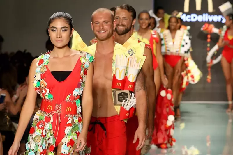Image: McDonald's makes a splash at Miami Swim Week.