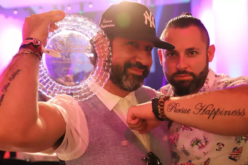 Image: Joshua Wagner and Chris Norton at Tales of the Cocktail's Spirited Awards.