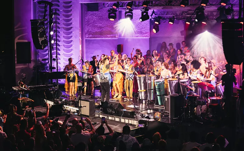 Image: Miamibloco Brings 80-Member Samba Percussion Collective to the Miami Beach Bandshell
