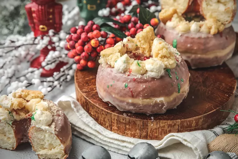 Image: Don't let Santa have all the fun. Snag a "Santa's Sugar Cookie" doughnut.