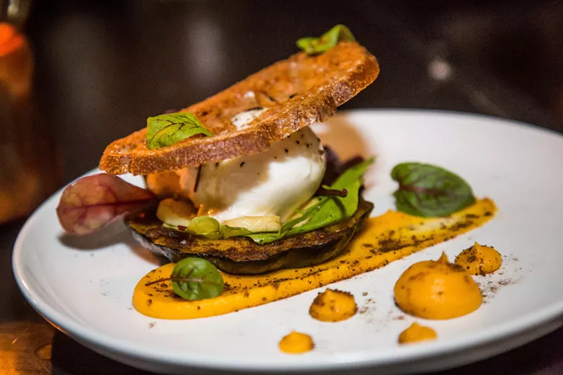 Image: Butternut squash and burrata salad