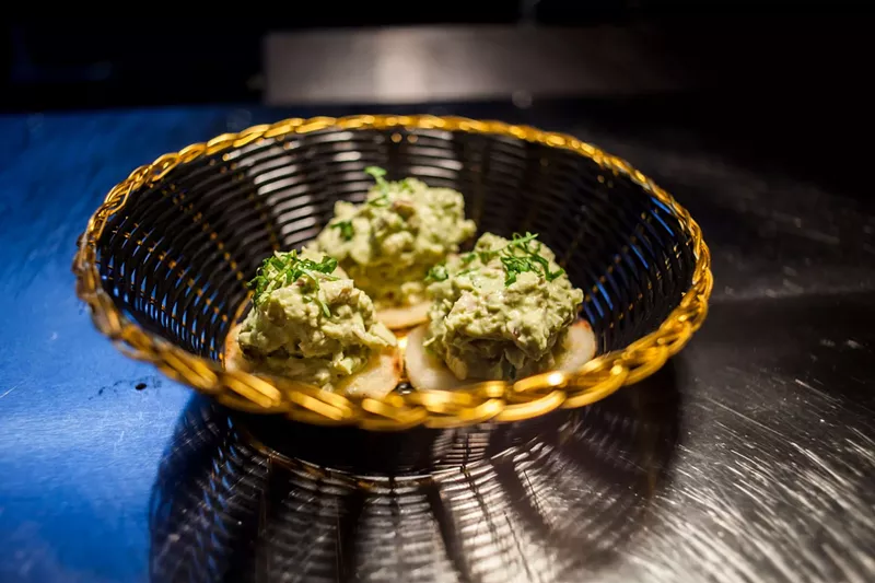 Image: Try arepas topped with chicken salad at newly opened Edukos.